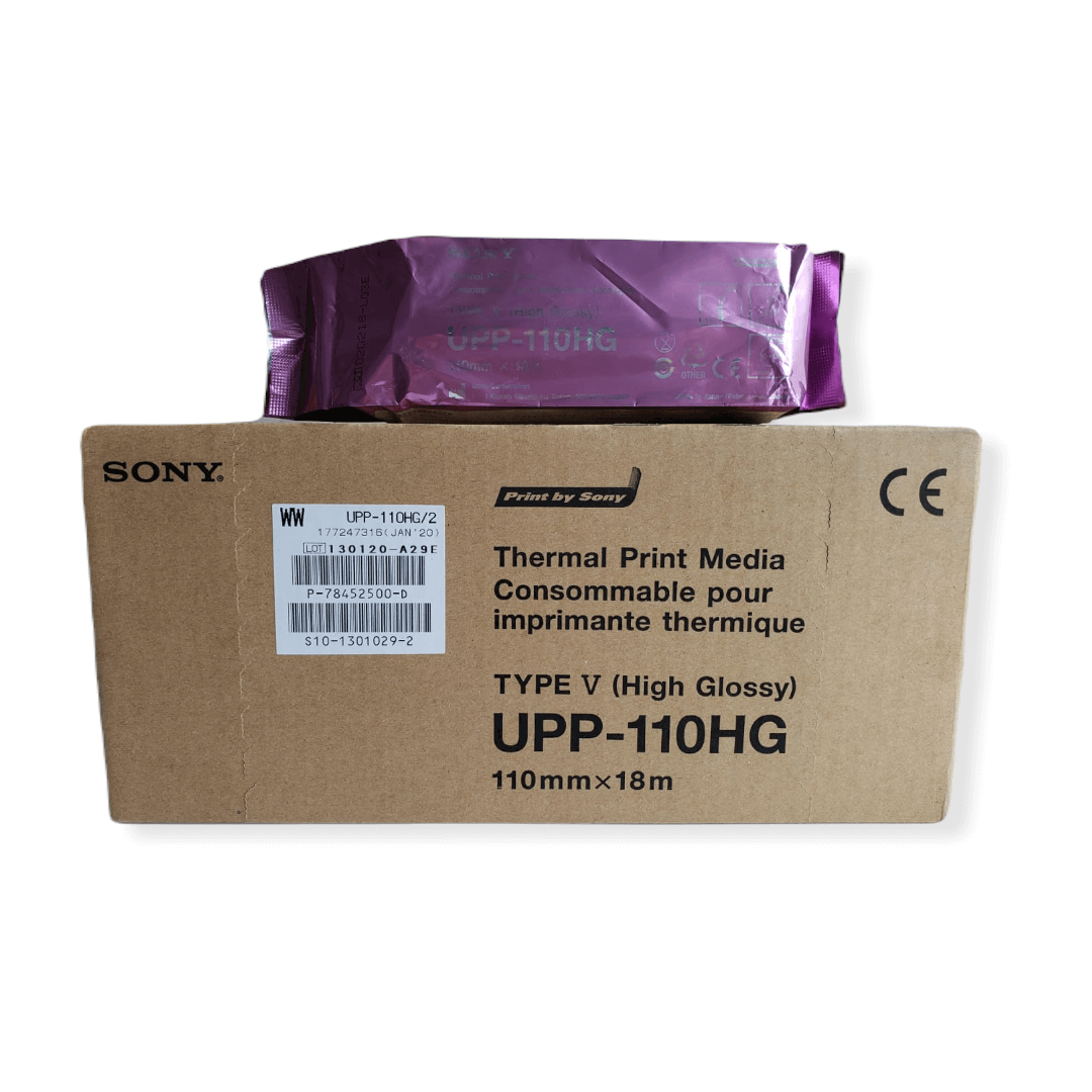 Papel térmico para ultrasonido 110 mm x 18 m, marca Sony